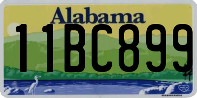 AL license plate 11BC899
