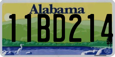 AL license plate 11BD214