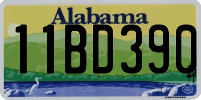 AL license plate 11BD390
