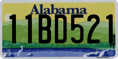 AL license plate 11BD521