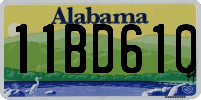 AL license plate 11BD610