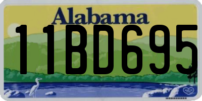AL license plate 11BD695