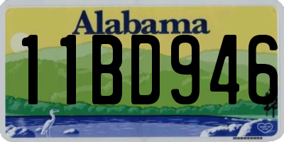 AL license plate 11BD946