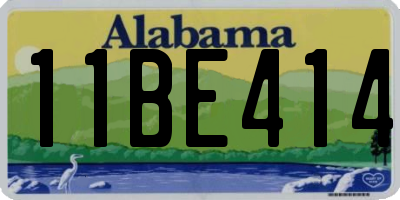 AL license plate 11BE414