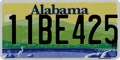 AL license plate 11BE425