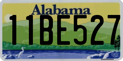 AL license plate 11BE527