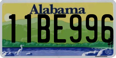 AL license plate 11BE996