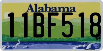 AL license plate 11BF518