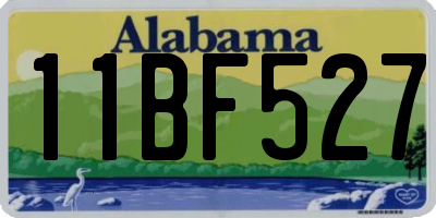 AL license plate 11BF527