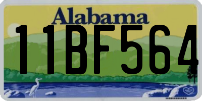 AL license plate 11BF564