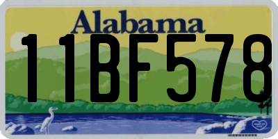 AL license plate 11BF578