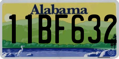 AL license plate 11BF632