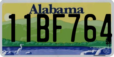 AL license plate 11BF764