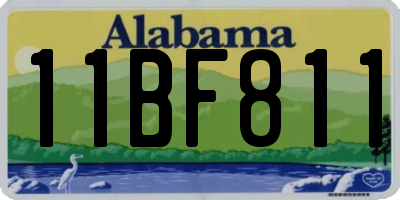 AL license plate 11BF811