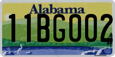 AL license plate 11BG002