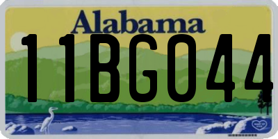 AL license plate 11BG044