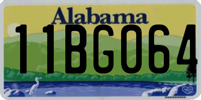 AL license plate 11BG064