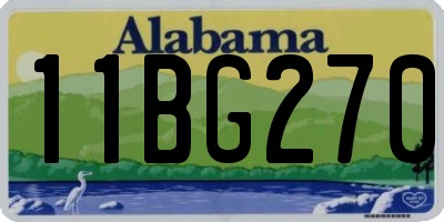 AL license plate 11BG270