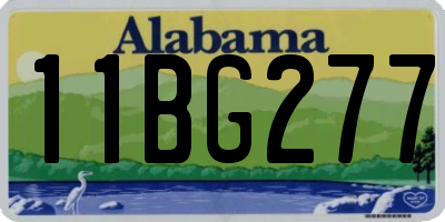 AL license plate 11BG277