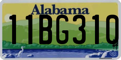 AL license plate 11BG310