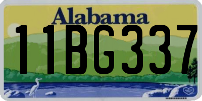AL license plate 11BG337