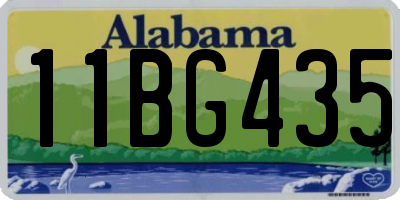 AL license plate 11BG435