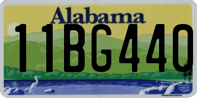AL license plate 11BG440