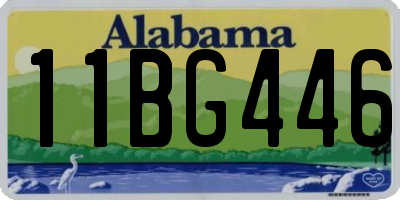 AL license plate 11BG446