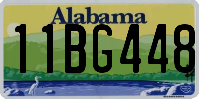 AL license plate 11BG448