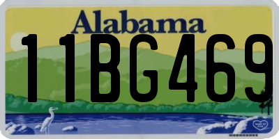 AL license plate 11BG469