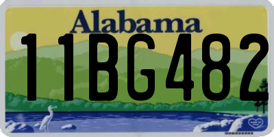 AL license plate 11BG482