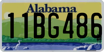 AL license plate 11BG486