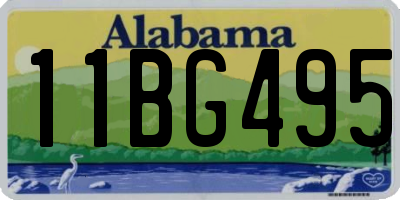 AL license plate 11BG495