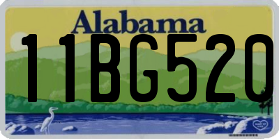 AL license plate 11BG520