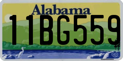 AL license plate 11BG559