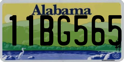AL license plate 11BG565