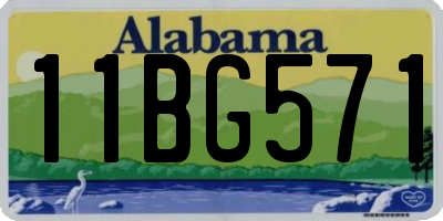 AL license plate 11BG571