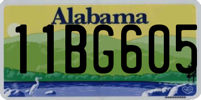 AL license plate 11BG605