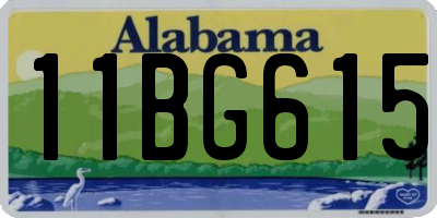 AL license plate 11BG615