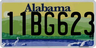 AL license plate 11BG623