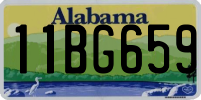 AL license plate 11BG659