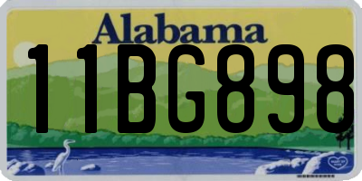 AL license plate 11BG898