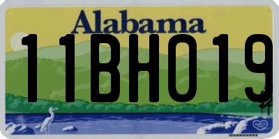 AL license plate 11BH019
