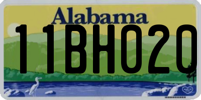 AL license plate 11BH020