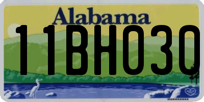 AL license plate 11BH030