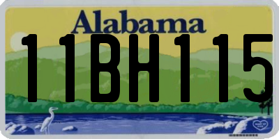 AL license plate 11BH115