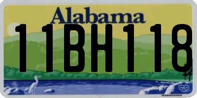 AL license plate 11BH118