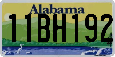 AL license plate 11BH192