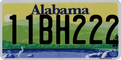 AL license plate 11BH222
