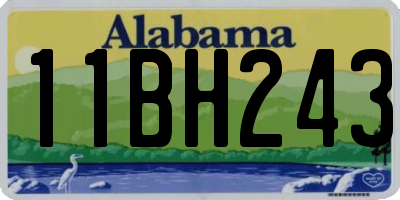 AL license plate 11BH243